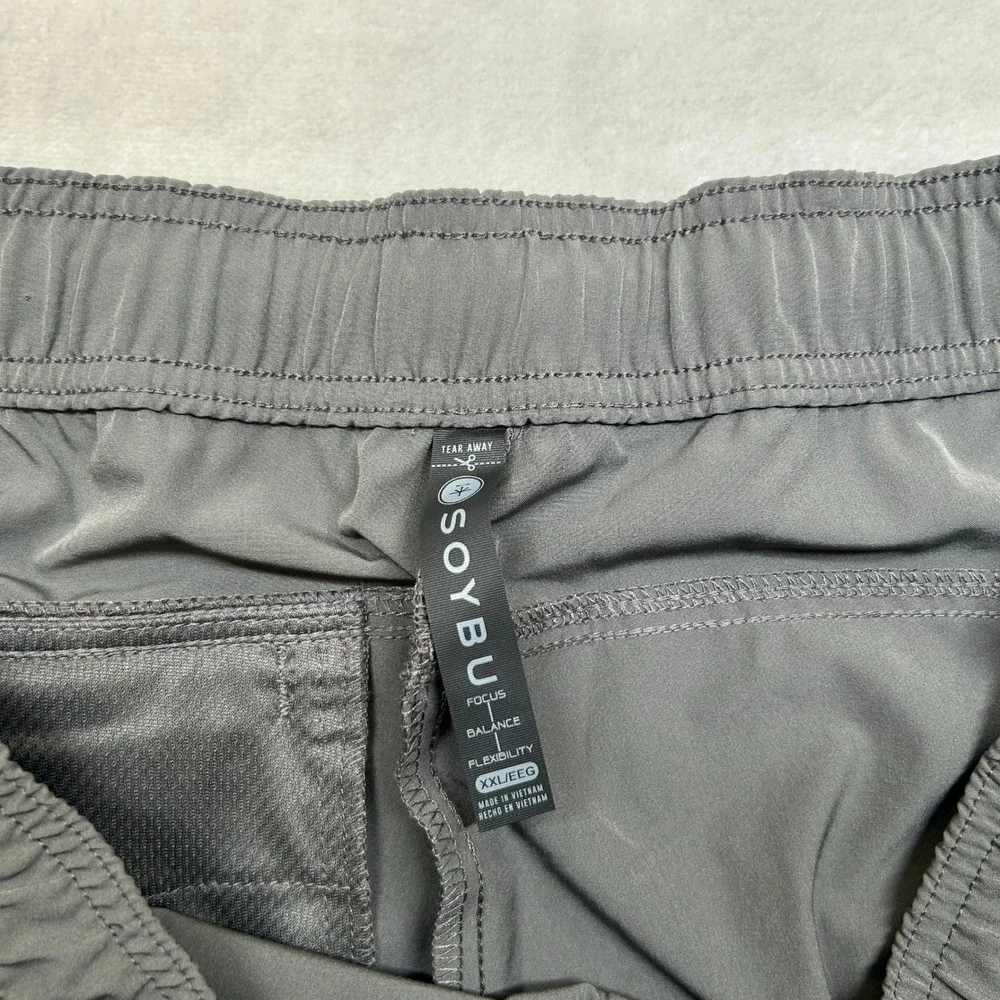 Soybu Lightweight Athletic Joggers Mens‎ 2XL Gray Activewear Pants